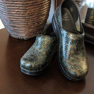 Dansko Professional Clog 39 Metallic Swirls